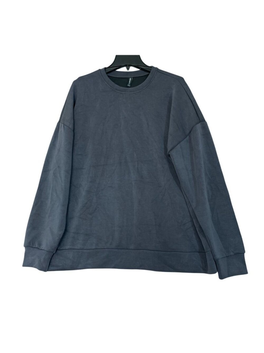 NWOT Lazypants Women's XL Crewneck Lounge Sweatshirt Charcoal Gray B1465